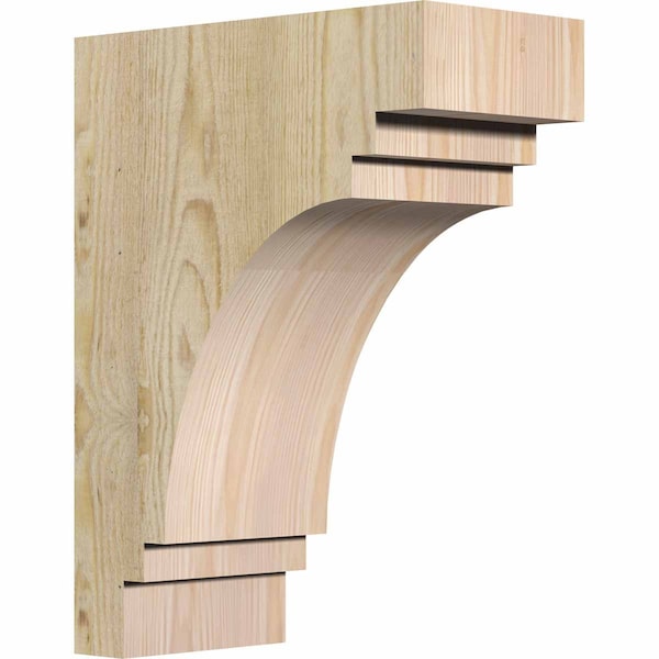 Ekena Millwork Pescadero Rough Sawn Corbel, Douglas Fir, 6"W x 12"D x 16"H COR06X12X16PEC00RDF - main